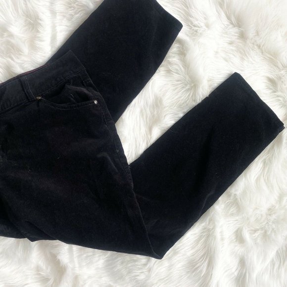 Lane Bryant black corduroy pants - Picture 3 of 6